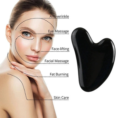 Obsidian Gua Sha Dolphin