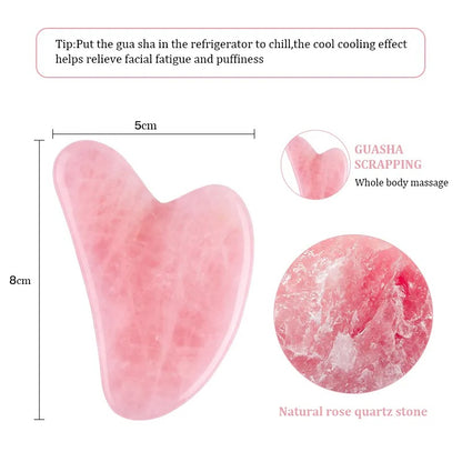 Rose Quartz Gua Sha Dolphin